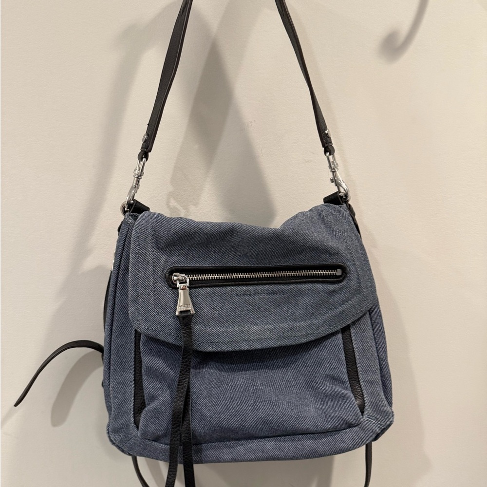 Aimee Kestenberg Blue Denim Shoulder Bag - LIKE NEW